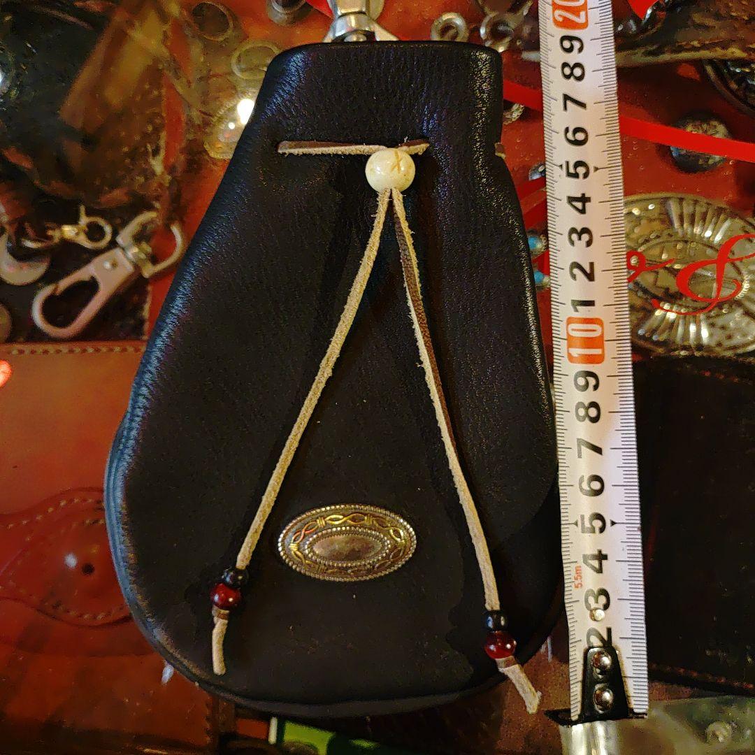 栃木レザー キンチャク 小物入れ 栃木レザー キンチャク 小物入れ