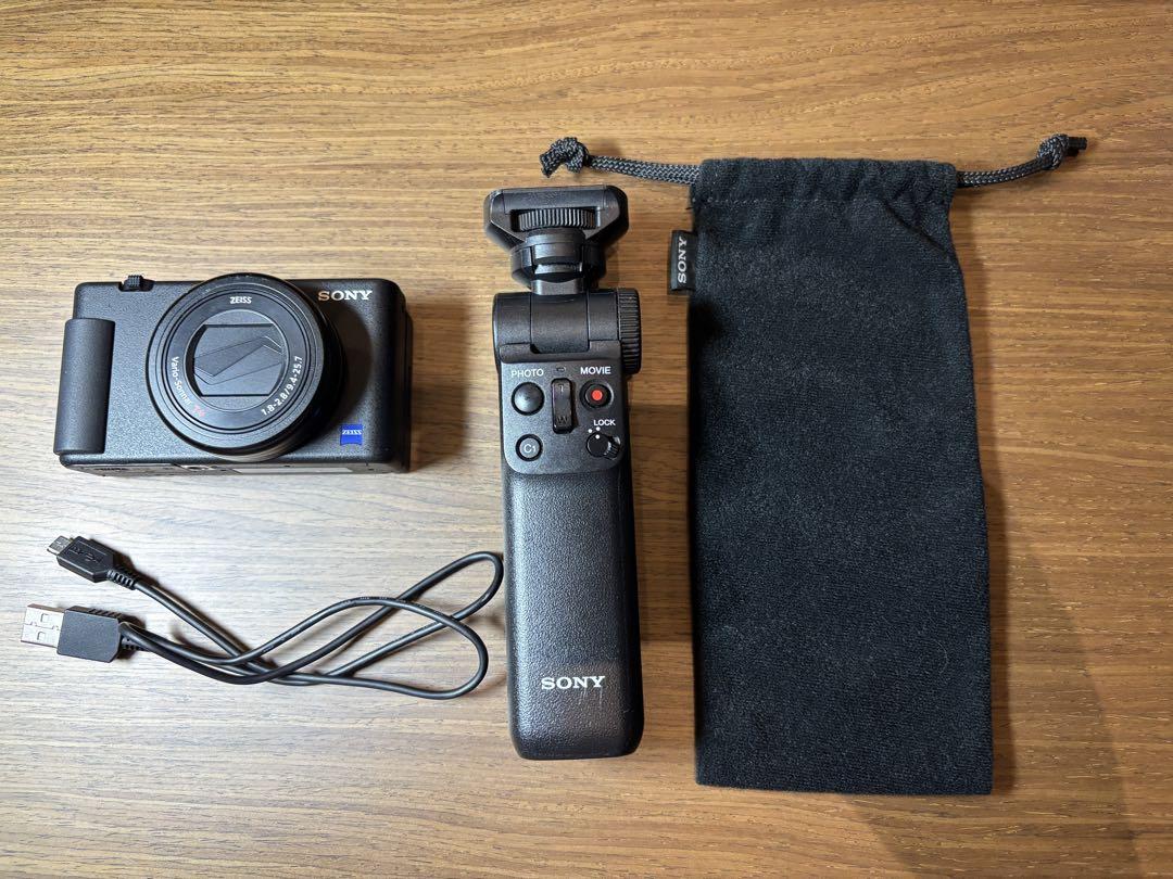 SONY VLOGCAM ZV-1 シューティンググリップ付き