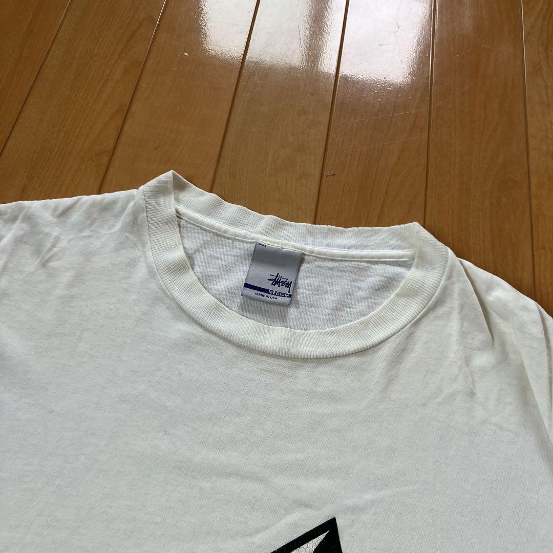 STUSSY(ステューシー) / ×WTAPS/稲妻/90s/Tシャツ/L/コットン