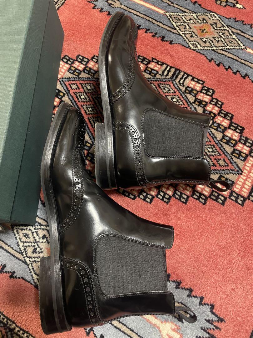 Ketsby レザー チャーチ Church'sチェルシーブーツ レーザーカット