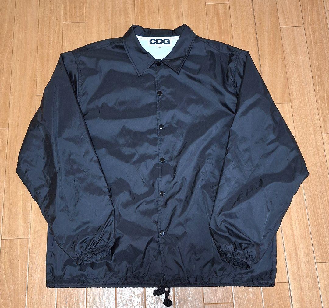 【ラッピング無料】 des COMME GARÇONS XLサイズ 黒 コーチジャケット CDG ジャケット・アウター