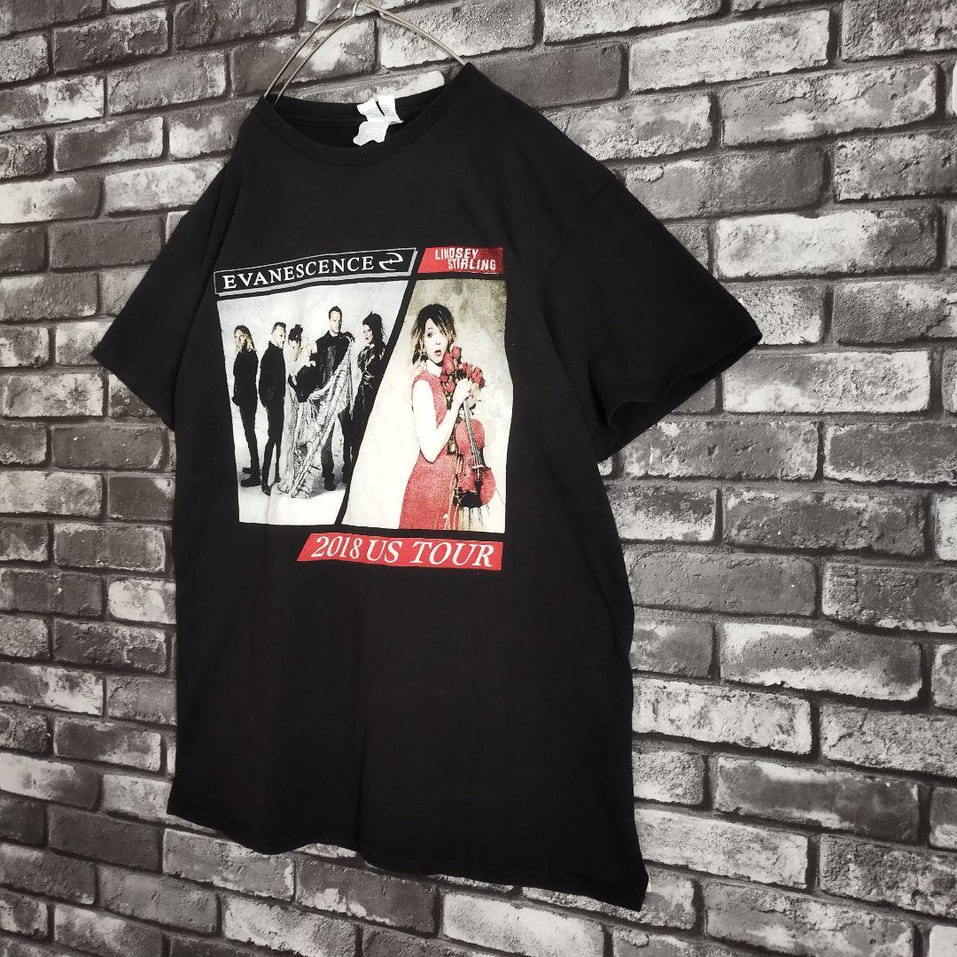 エヴァネッセンス ツアー限定 ロックバンドTシャツtシャツ バンT バンt 黒