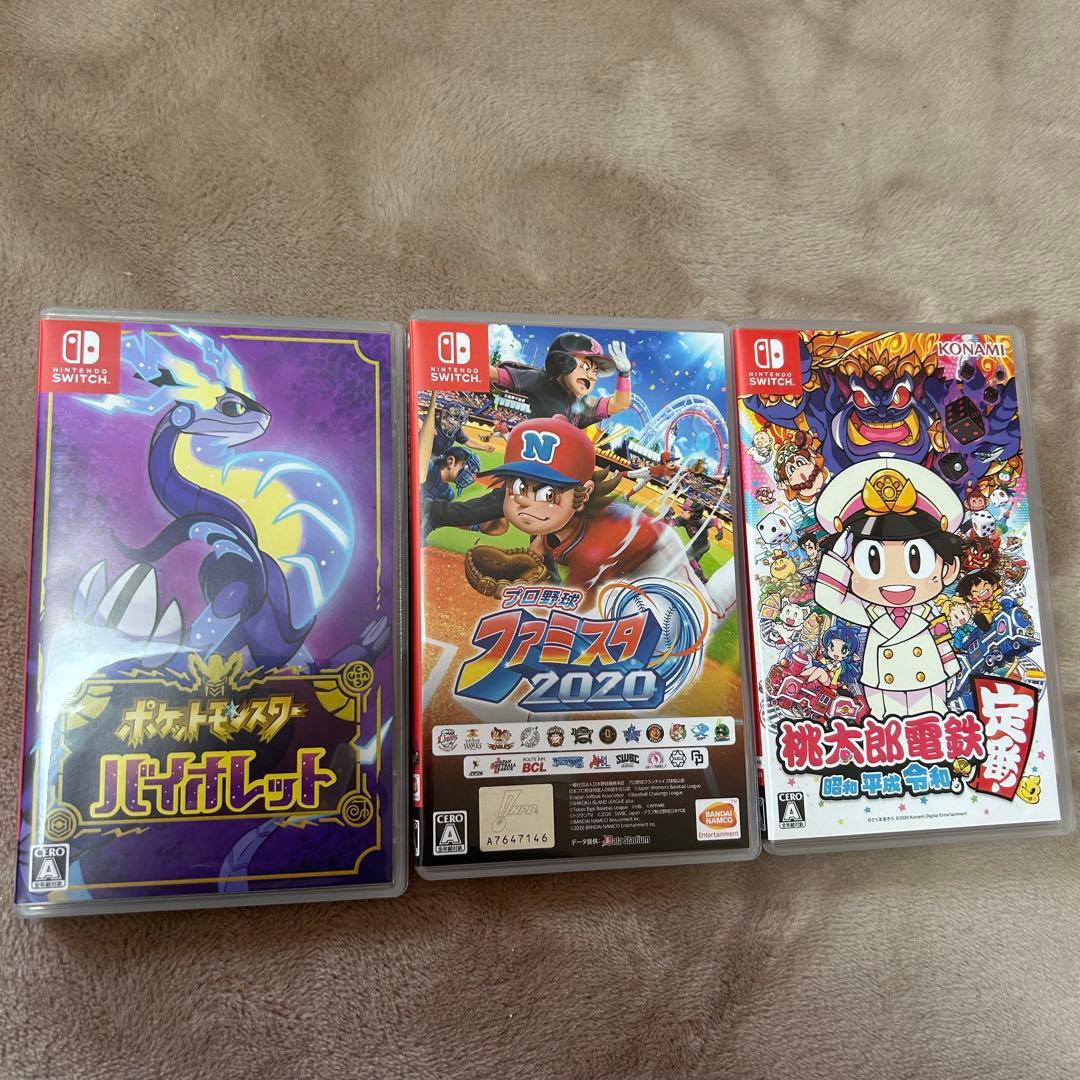 ポケットモンスター バイオレット 他3本セット目立った傷や汚れなし