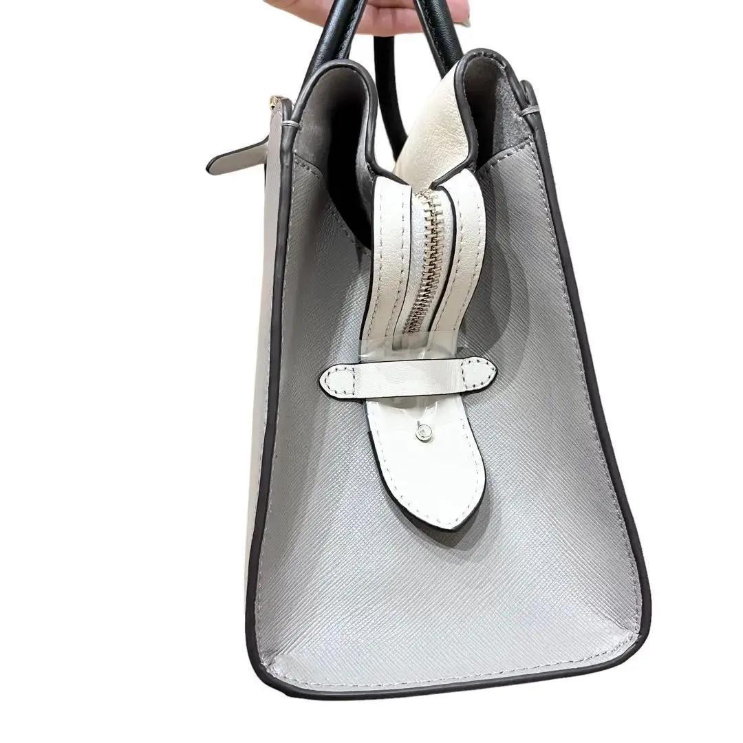 【最終値下げ】【新品】kate spade 2wayバック/アイボリー、グレー 新品 ケイトスペード 2wayバッグ ショルダー ホワイト グレー