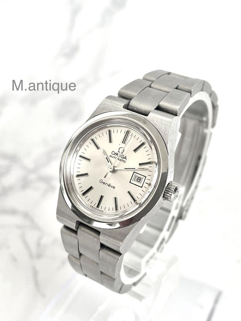 【OH済】OMEGA オメガ ジュネーブ デイト付 アンティーク自動巻き腕時計 【OH済】OMEGA オメガ ジュネーブ デイト付 アンティーク自動巻き腕時計
