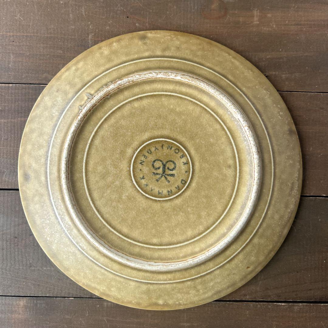 クイストゴー レリーフ プレート グリーン 21cm 4枚 キッチン・食器