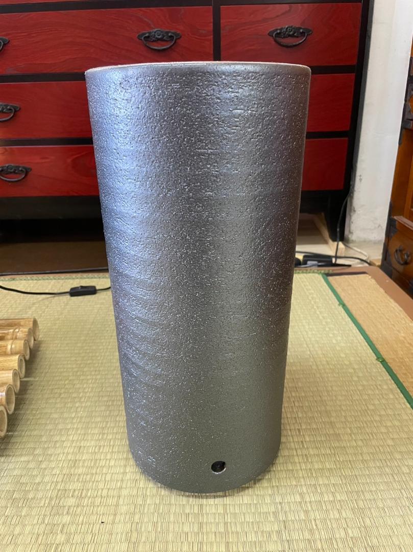 信楽焼 傘立て 笑いフクロウ 梟 幸福フクロウ 陶器 25-08