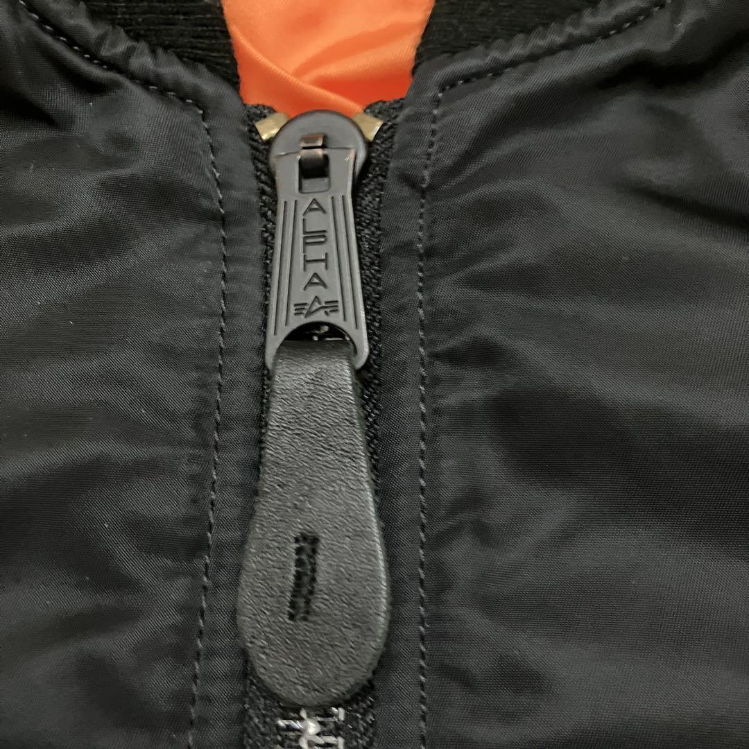美品 ALPHA INDUSTRIES MA-1 フライトジャケット ブラック