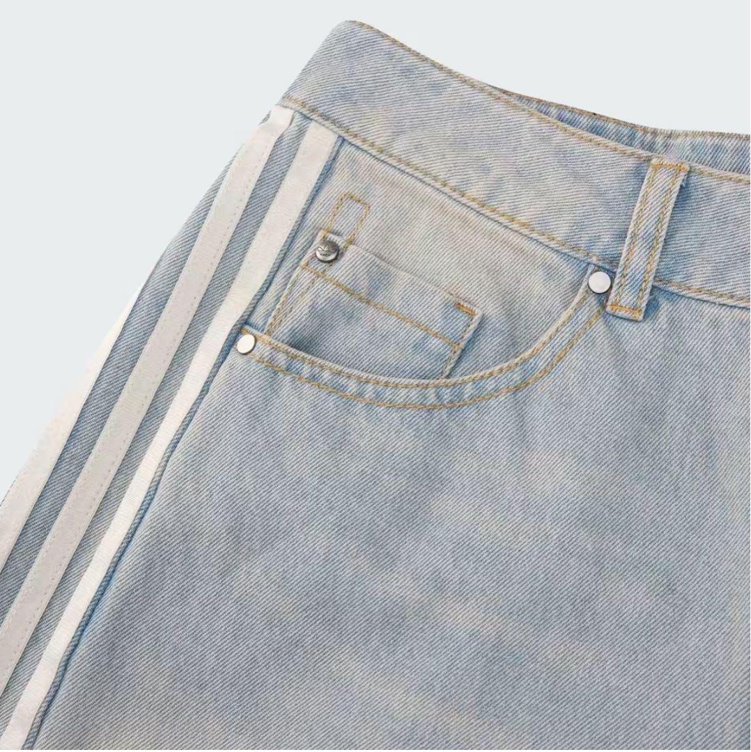 adidas originals バナナジョガーパンツ デニム 男女OK 新品31 Adidas SS25 バナナジョガーパンツ ライトブルーKG0200