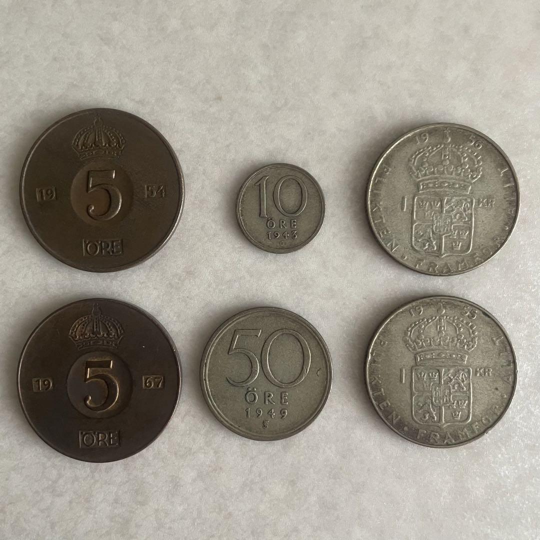 スウェーデン銀貨 1927-1968 13枚まとめ 1クローナ オール 未使用有 スウェーデン銀貨 1927-1968 13枚まとめ 1クローナ オール 未
