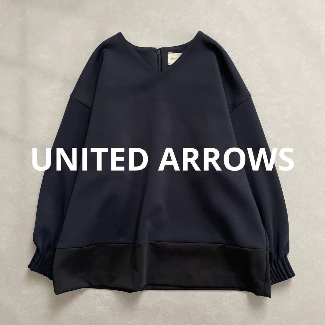 近 ユナイテッドアローズ SPONGY VネックブラウスS UNITED ARROWS
