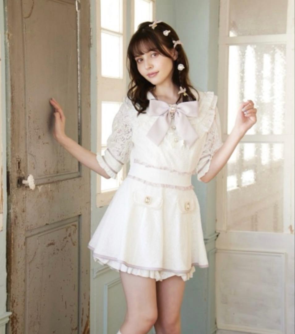 LIZLISA レースセットアップ ホワイト