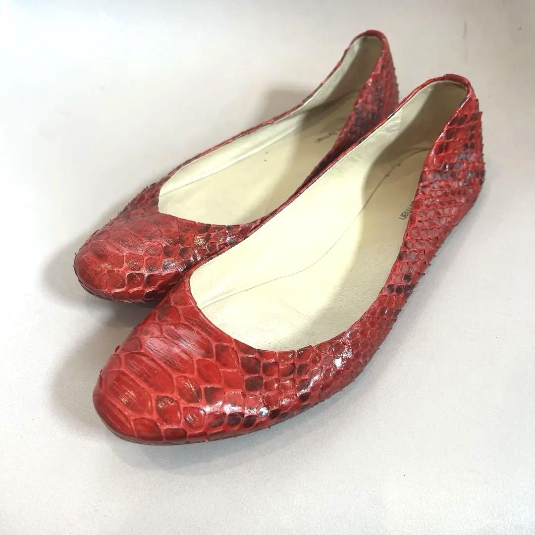 Alexandre Birman レッド フラットシューズ