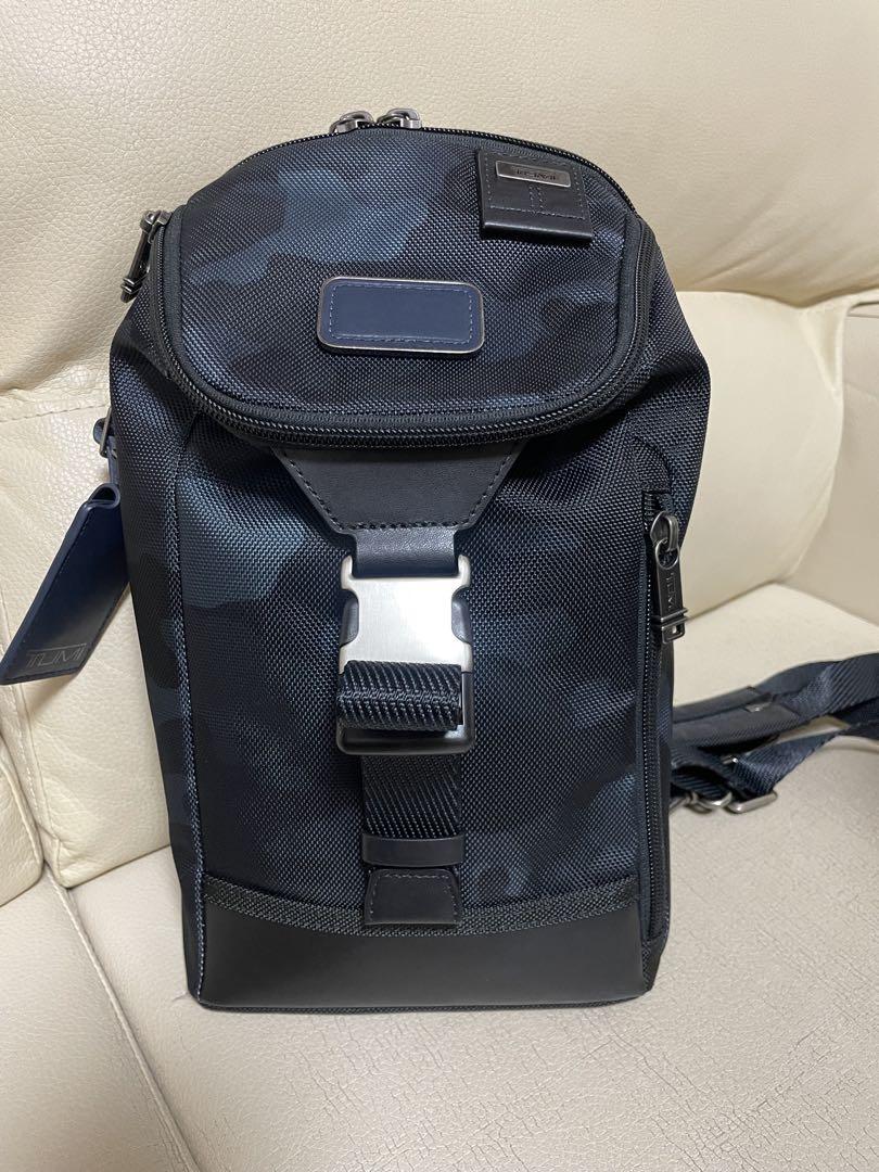 TUMI ボディバッグ ショルダー ネイビー 2way - メルカリ