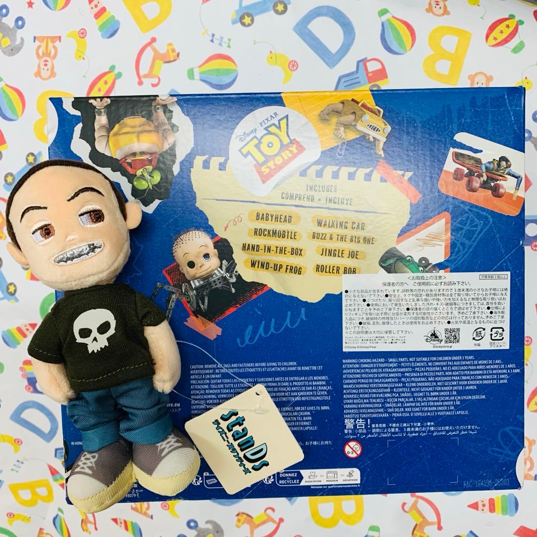 トイストーリー フィギュアセット シド ぬいぐるみ Disney stanDs