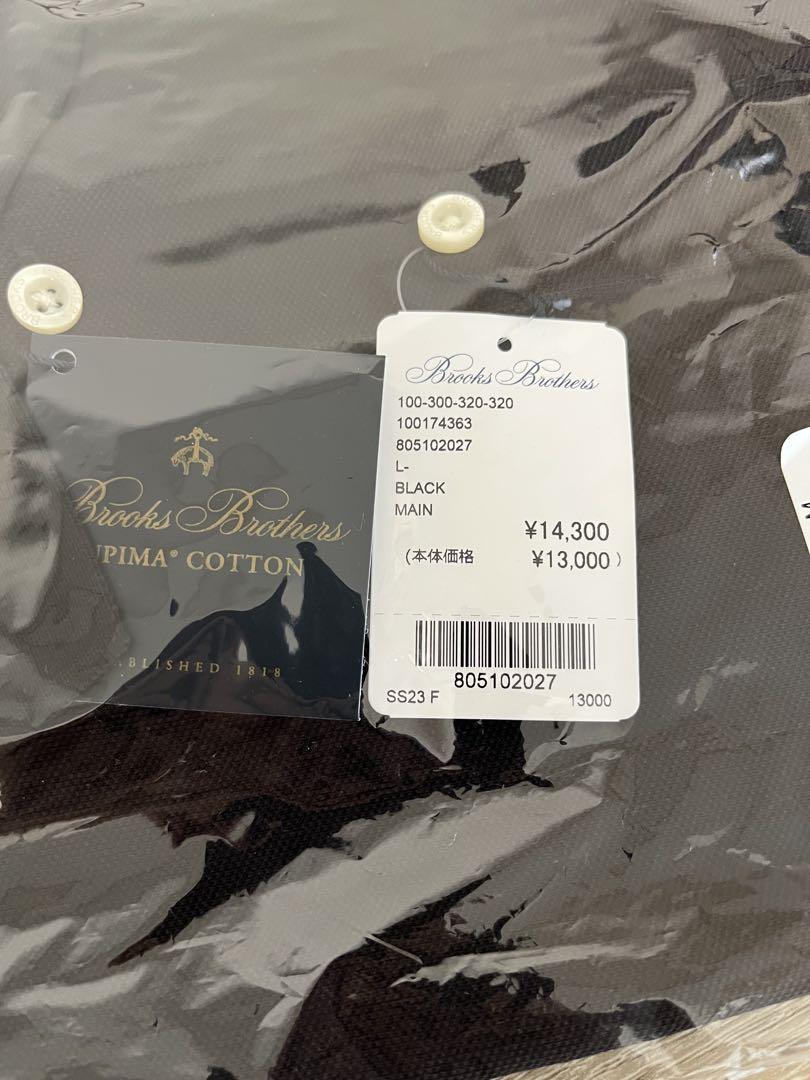 Brooks Brothers ブラック ポロシャツ L