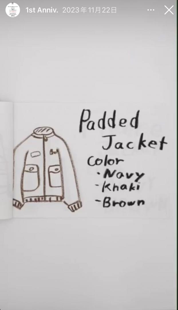 Brook 2023aw Padded Jacket サイズ② ジャケット・アウター