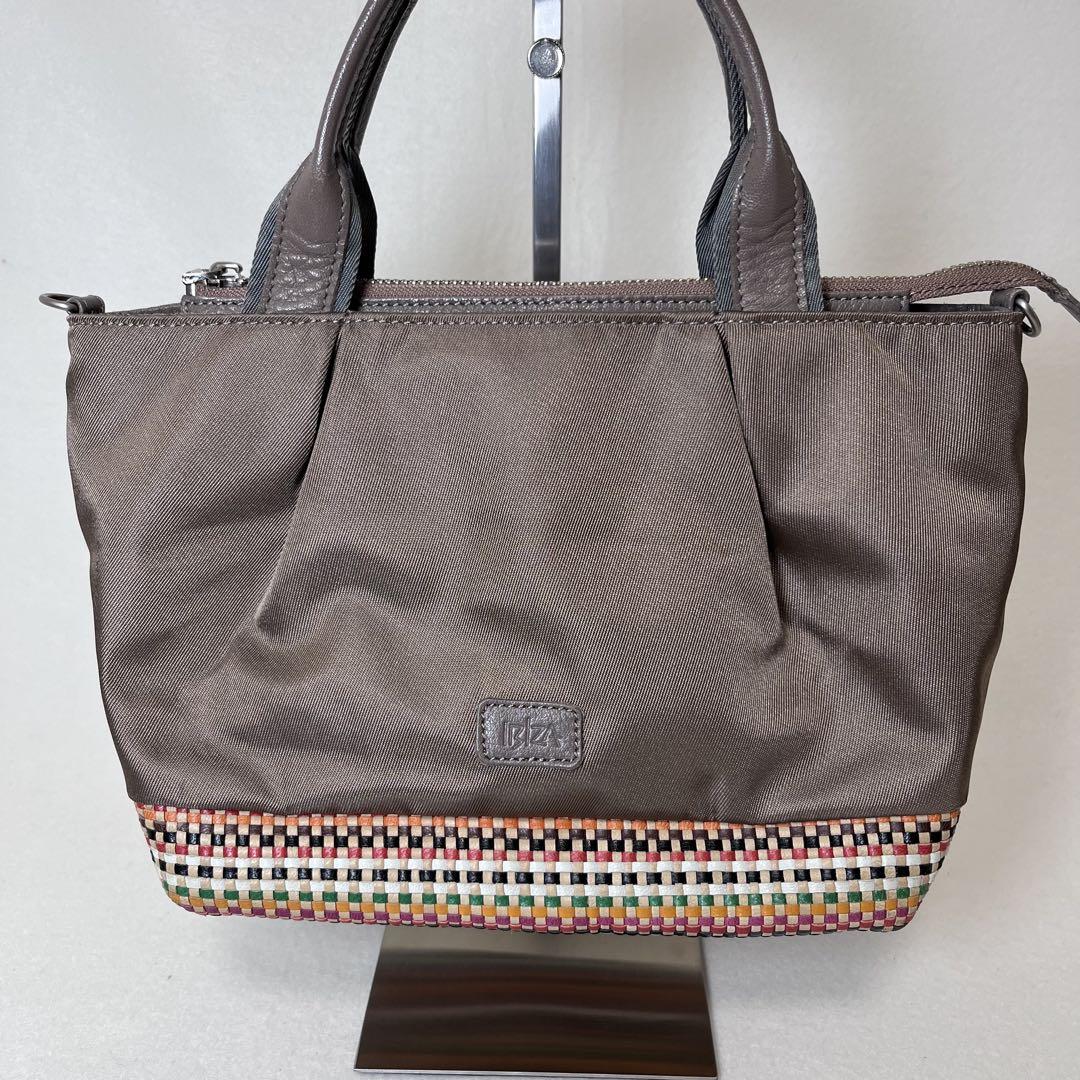 ☆未使用級☆ IBIZA イビザ 2way ショルダーバッグ ナイロン レザー
