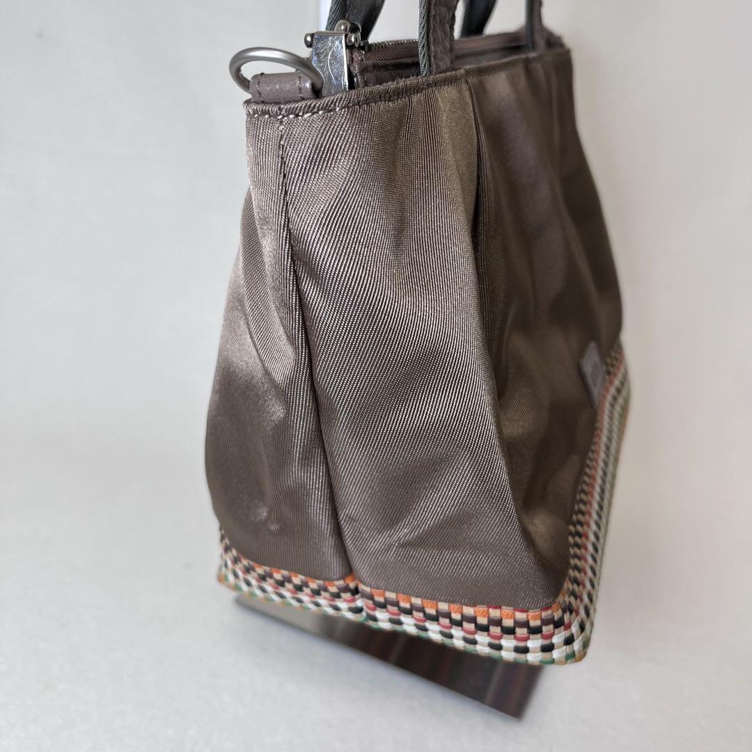 ☆未使用級☆ IBIZA イビザ 2way ショルダーバッグ ナイロン レザー