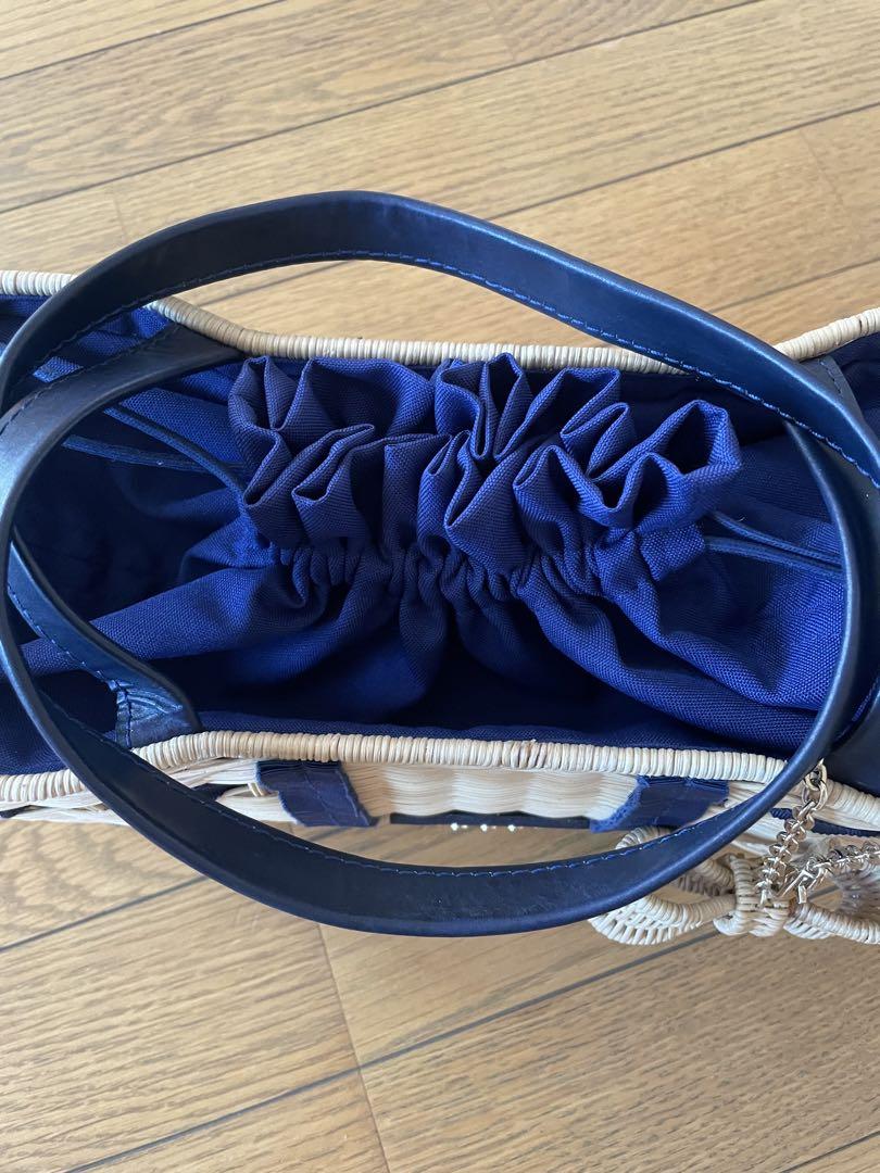 超美品⭐️トッカカゴバッグリボン