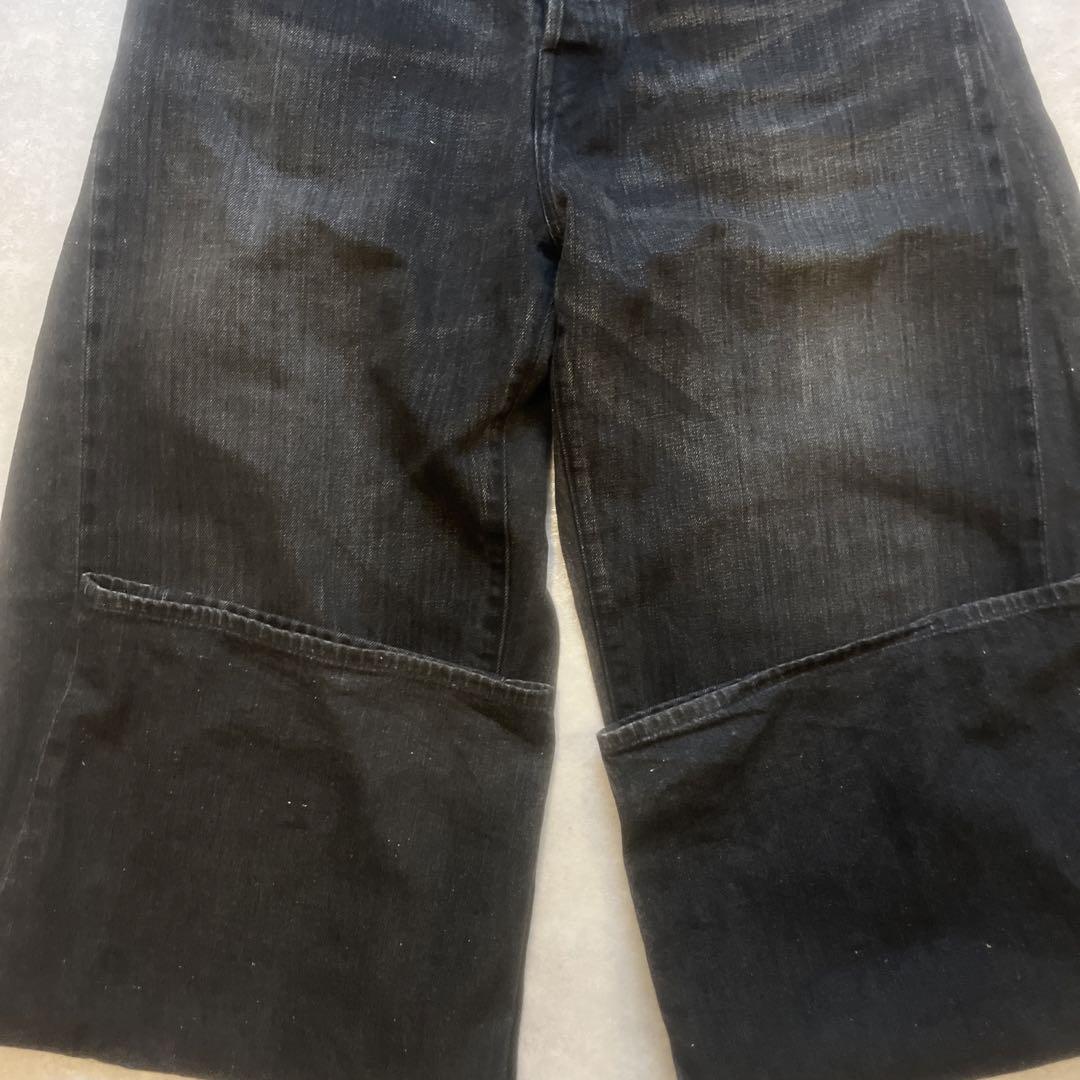 パンツ DEFORMATION WIDE DENIM JEANS BLACK L