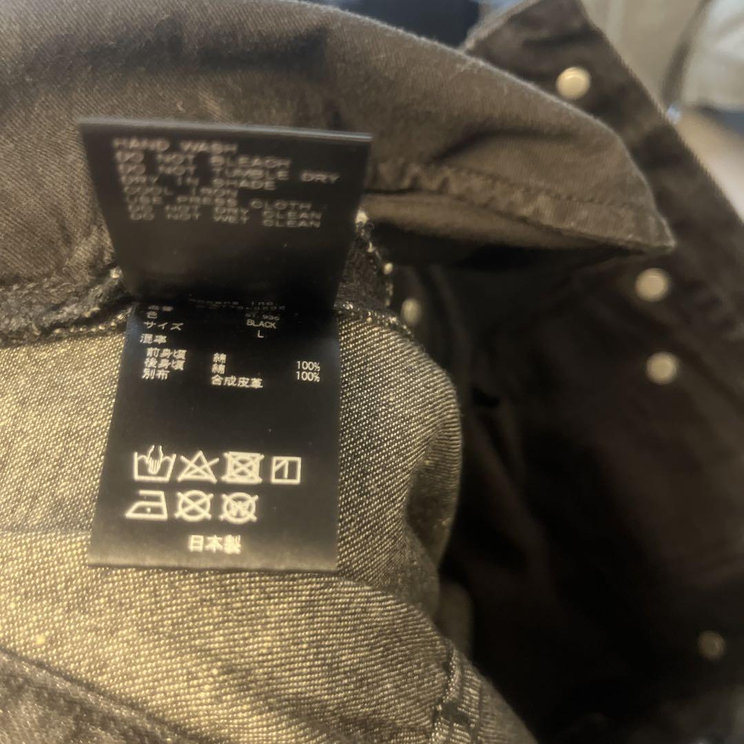 パンツ DEFORMATION WIDE DENIM JEANS BLACK L
