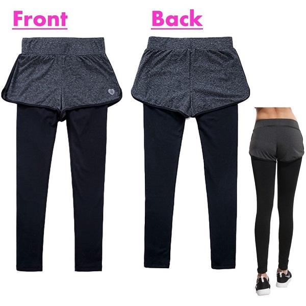 某メーカー トレーニングパンツ レギンス&パンツ 一体型 ヨガ ジムウェア ヨガ・ピラティス