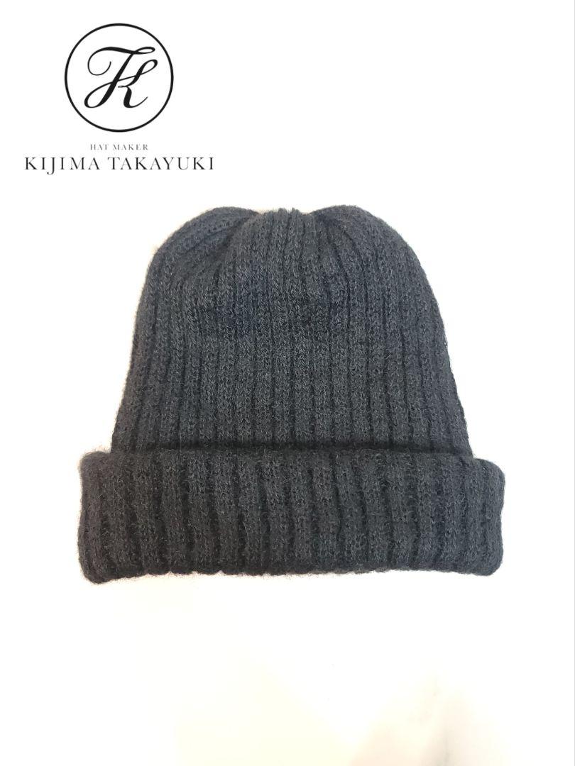 KIJIMA TAKAYUKI / アルパカ ニットキャップ / BLACK