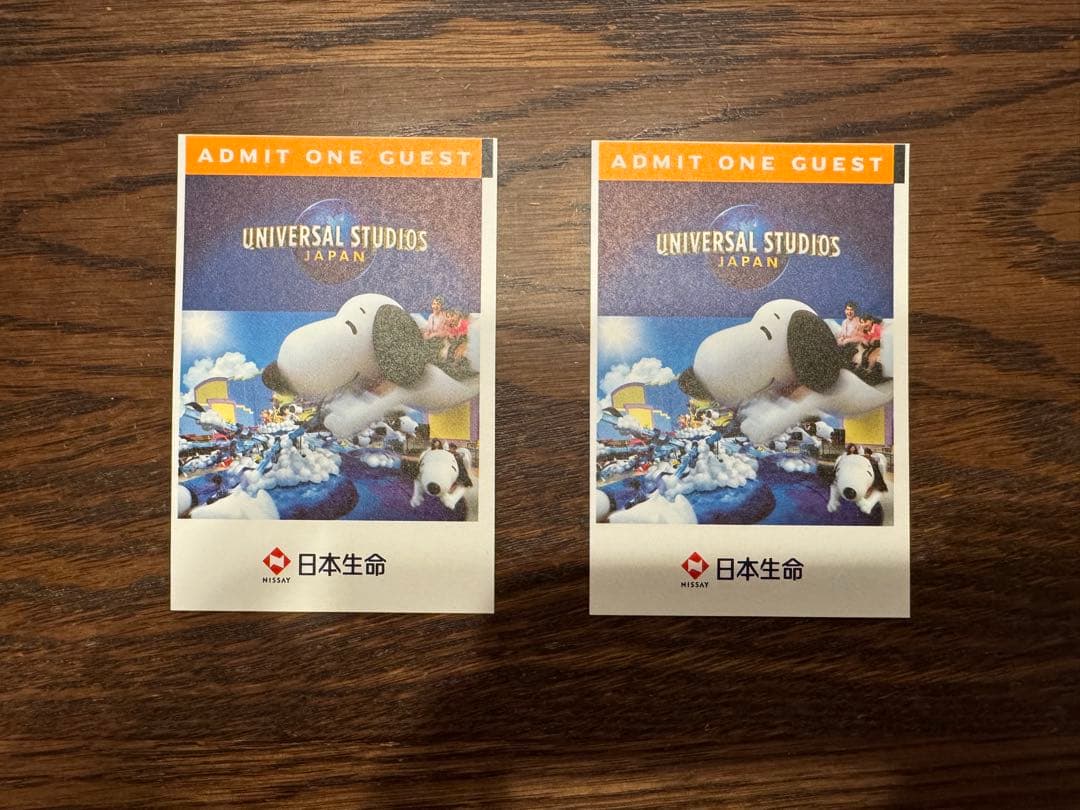 【匿名配送】USJチケット2枚