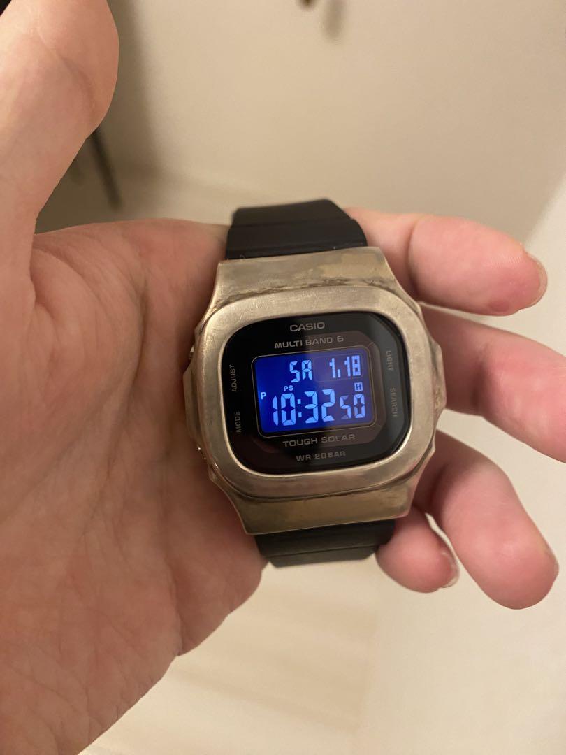 G-SHOCK mod カスタム シルバーベゼル