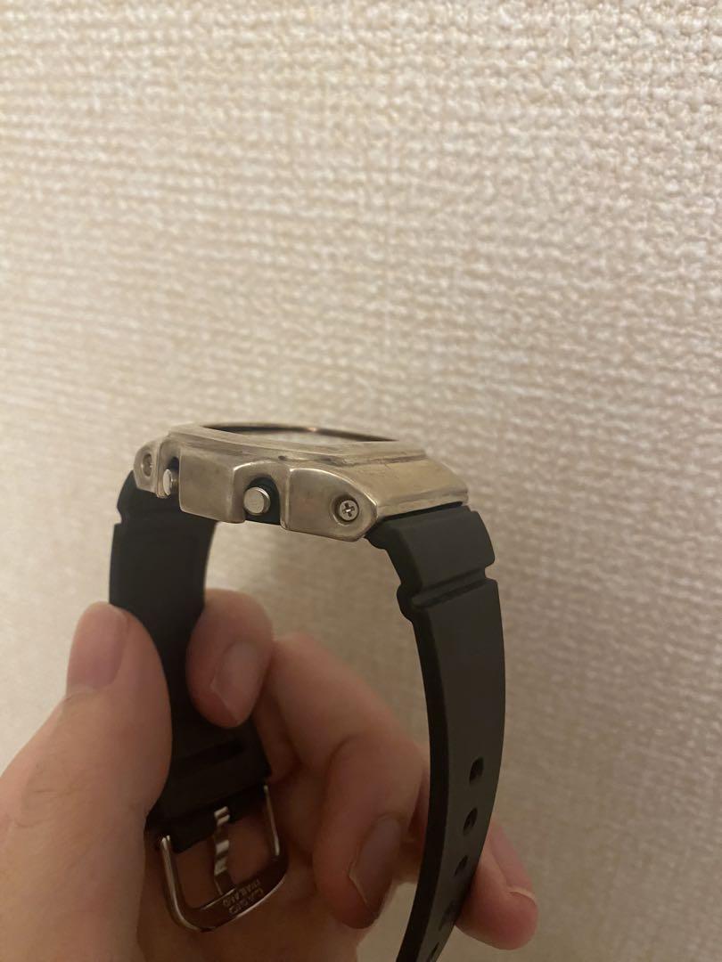 G-SHOCK mod カスタム シルバーベゼル