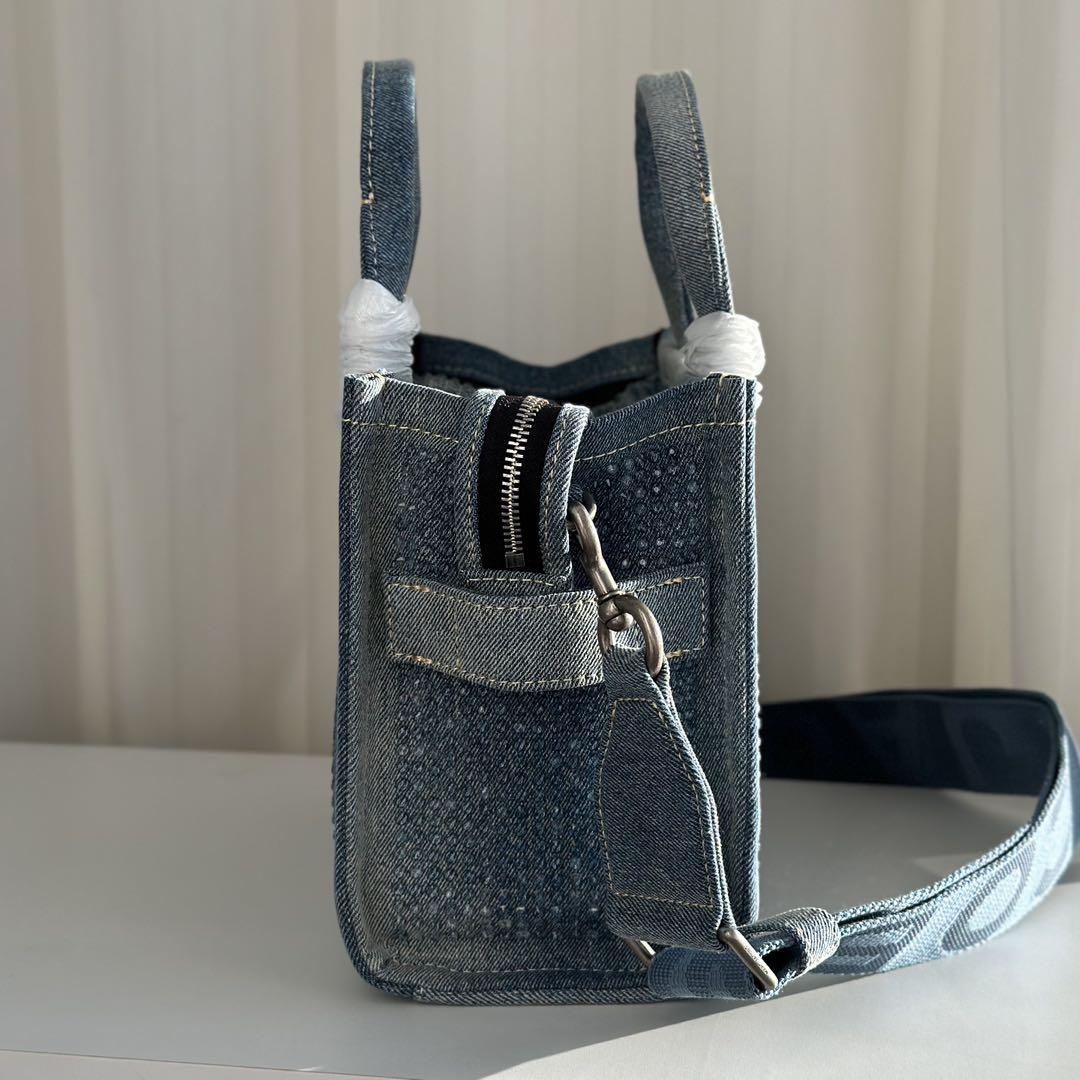 [宅送] 新品未使用】 トートバッグ ラインストーン デニム JACOBS MARC バッグ