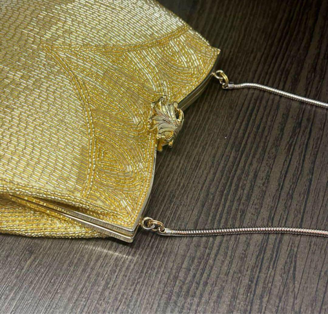 LUMY はしもと 皇室御用達 ビーズバッグ パーティーバッグ 美品 箱付き 美品》ルミーはしもと ビーズバッグ 皇室御用達 パーティー