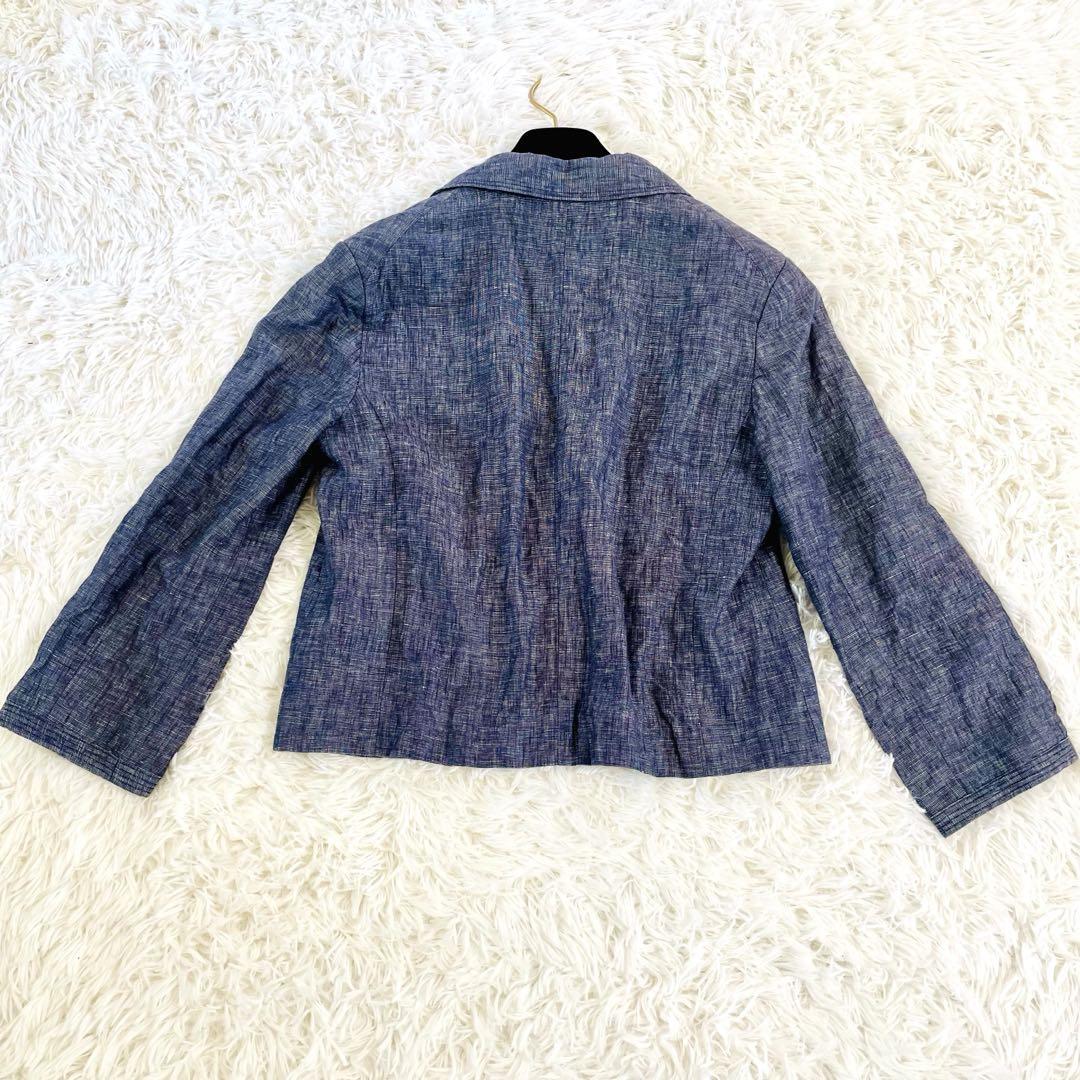 美品】マーガレットハウエル 定番 リネンジャケット 麻100% Mサイズ