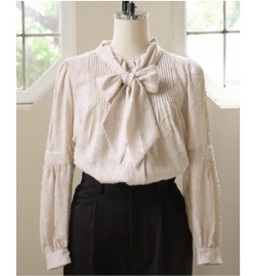 けいたしま Bow-Tie Lace Trimming Blouse w1B5q-m77902509035 ╩なアイテム