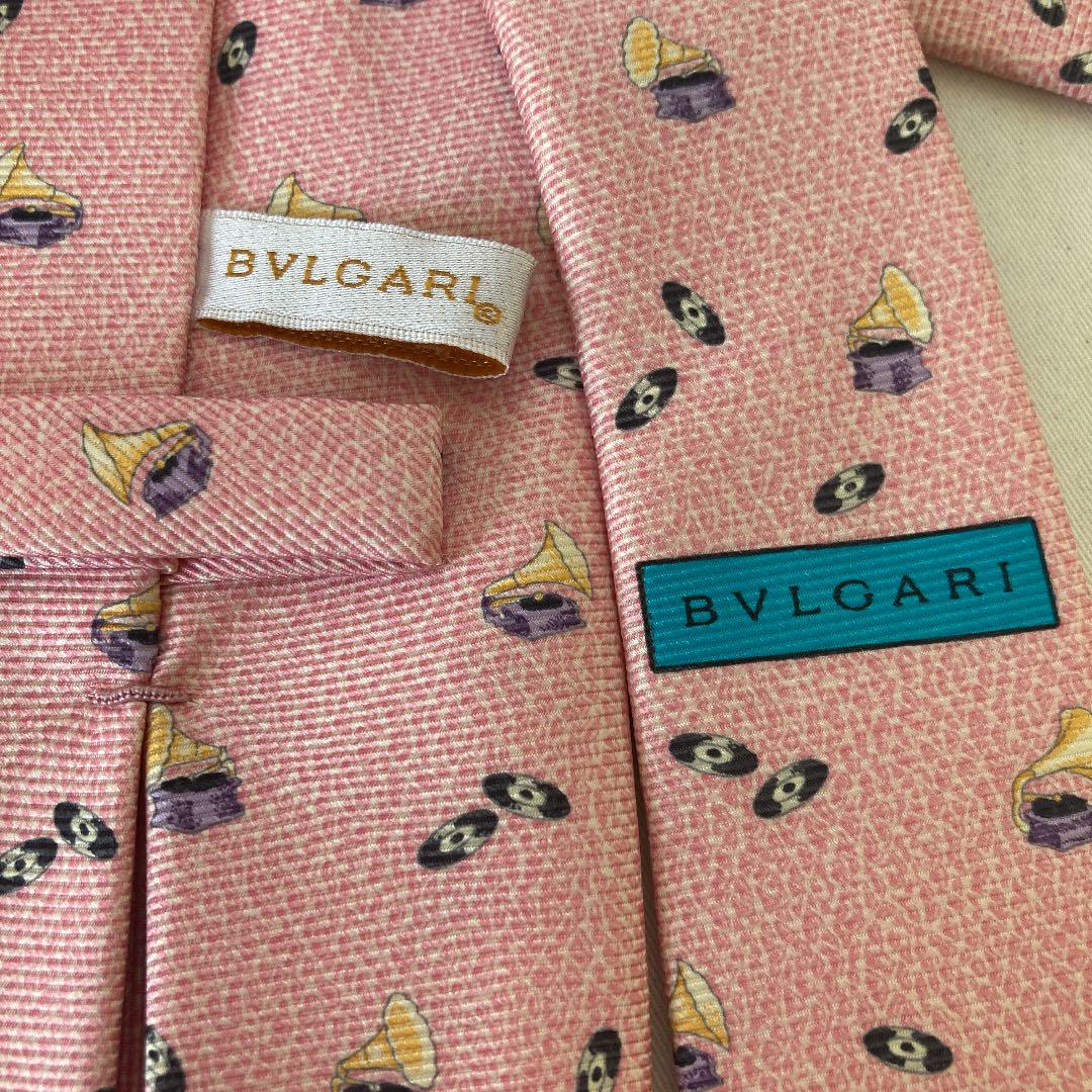 安い定番人気 2203347 ネクタイ ピンク hHIDT-m77907281990 BVLGARI ブルガリ 高品質在庫