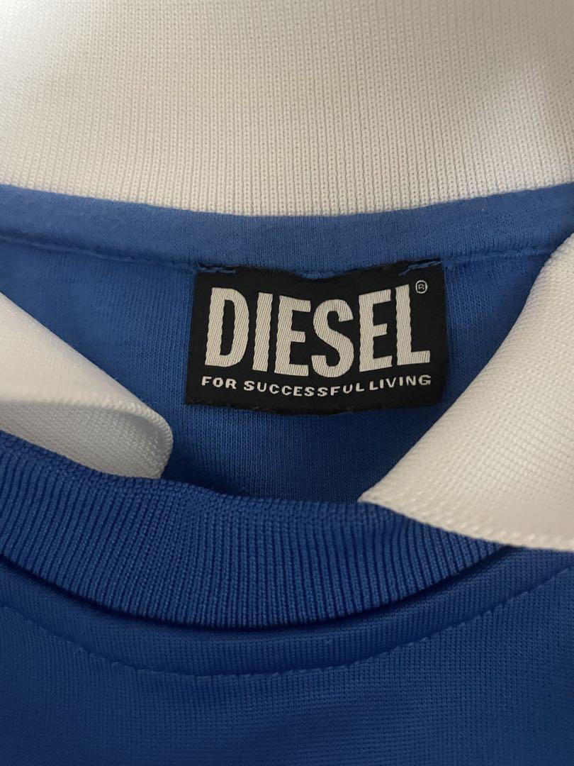 ディーゼル（DIESEL）メンズ トレーナー ブルー系 　裾絞り