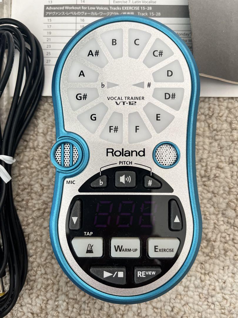 送料込み　ROLAND ボーカルトレーナー VT-12 アクアブルー Amazon | Roland Vocal Trainer アクア・ブルー VT-12-BU