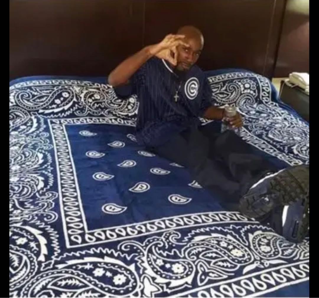 venice90291様専用19日】バンダナ ペイズリー ブランケット 毛布