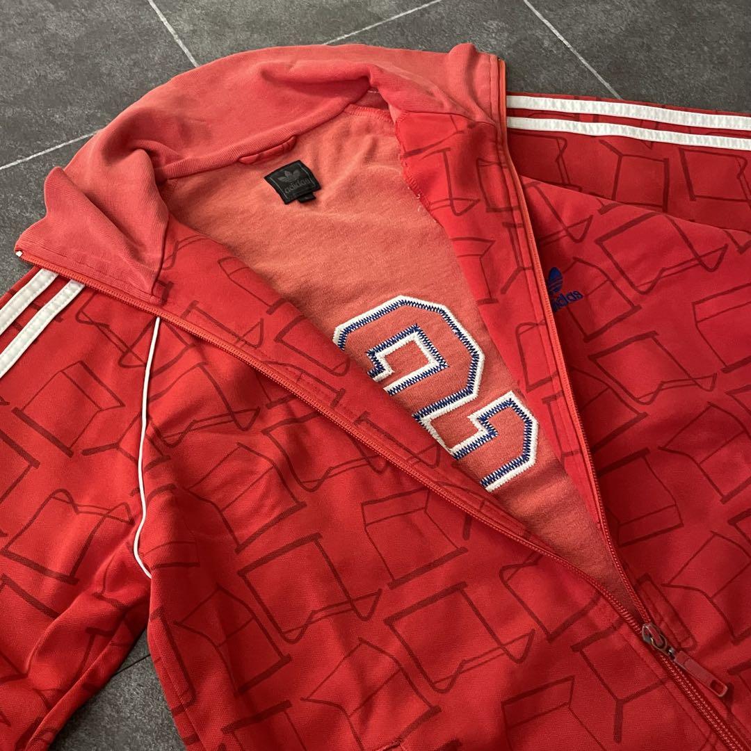 old adidas track blouson アディダス USA 総柄