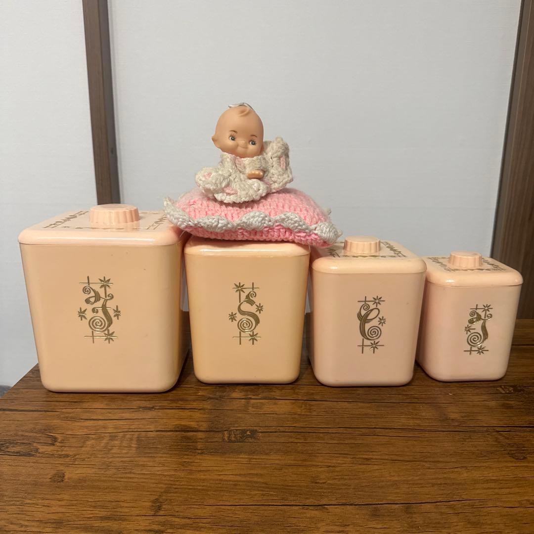 【最終値下げ】USAヴィンテージLustro wareキャニスター4点