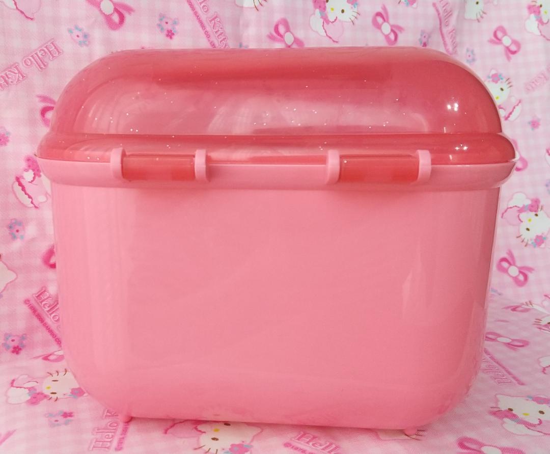 キティ　トランク　小物入れ　メイクボックス　プラスチックケース　ぬいぐるみ
