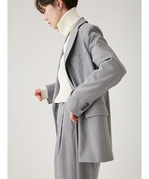 ♥ emmi|定価2.8万 23SS ダブルブレストジャケット ブラックFREE SIZE・emmi WWW_OLIVIERBERNSTEIN_COM