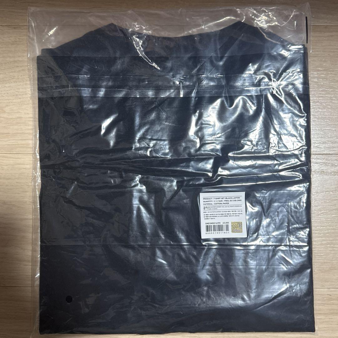 RIIZE ソウルコンTシャツ 両面トレカ アントン ブラック 黒