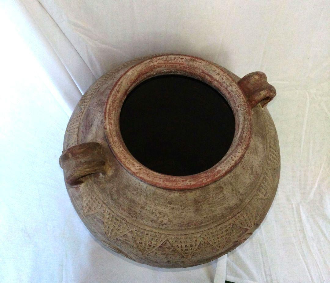 大壺  花瓶  レンガ色 （高さ45cm）