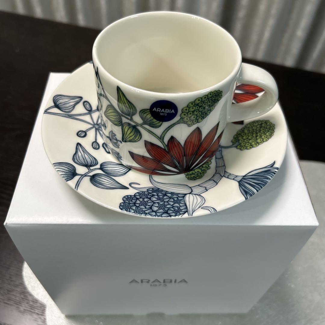 新品　アラビア 　ARABIA　ルノ　サマーレイ　ティーカップ＆ソーサー