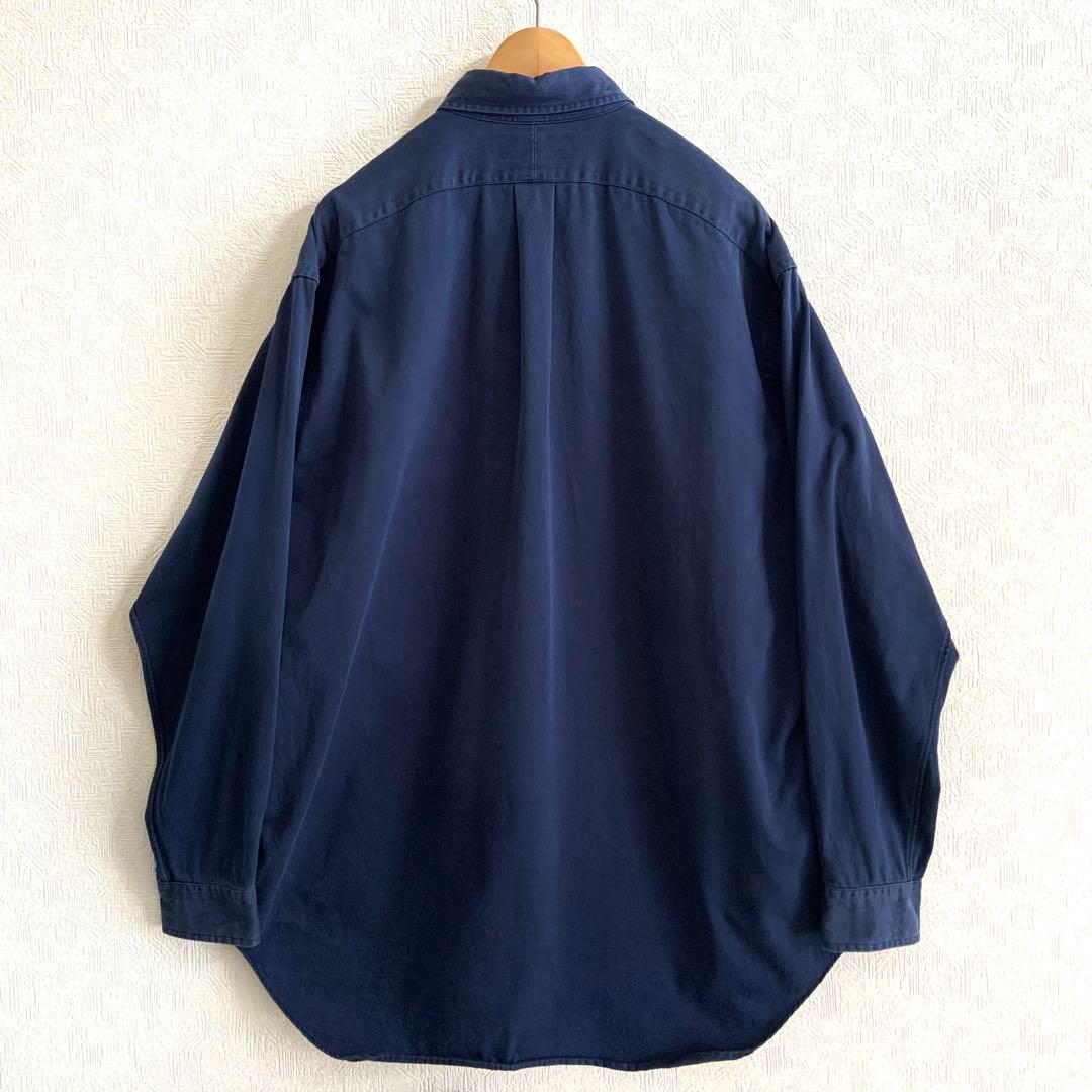 新品未着★Ralph Lauren 長袖シャツ Navy Blake 100%
