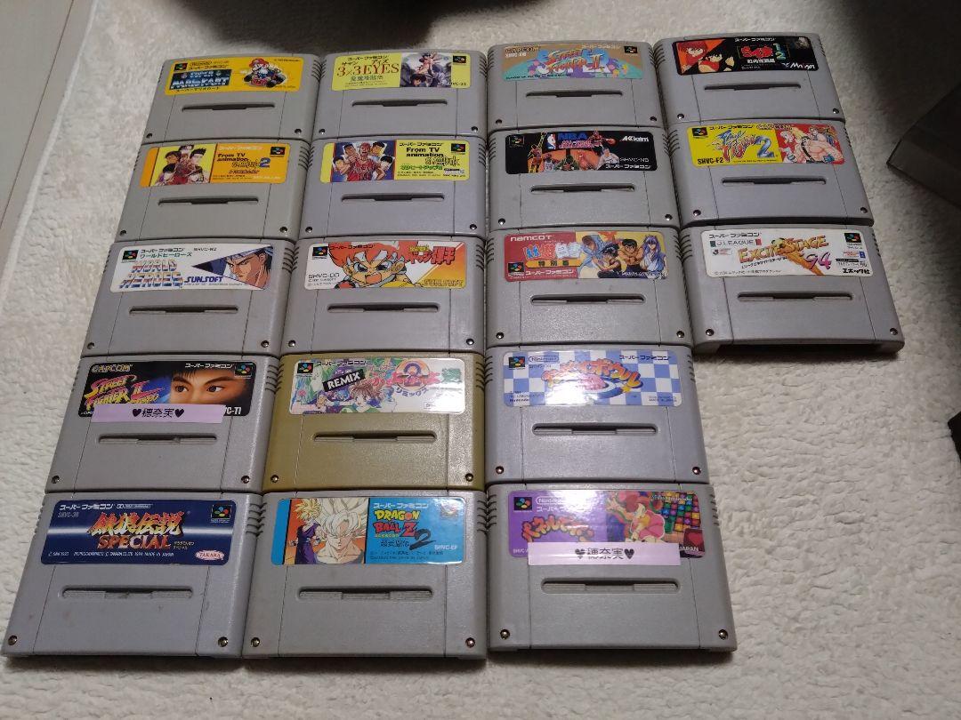 スーパーファミコン　本体　ソフト18本　まとめ売り