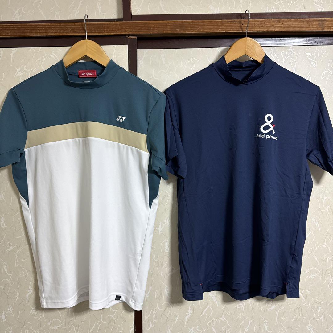 ゴルフ モックネック and per se ヨネックス 半袖シャツセット
