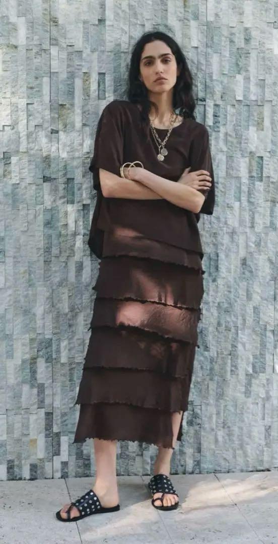 ZARA ZWコレクション フリルワンピース
